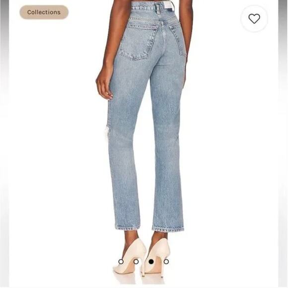 EUC $315 RE/DONE 70s Straight Jeans In Worn Medium Raf - Picture 2 of 9